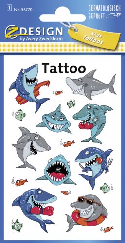 ZDesign KIDS Tatouage enfants 'requins'