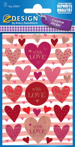 AVERY Zweckform ZDesign Stickers cadeaux 'Love'