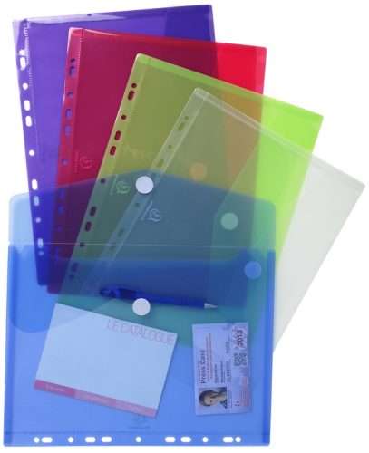 EXACOMPTA Pochette document perforée, A4, PP, transparent
