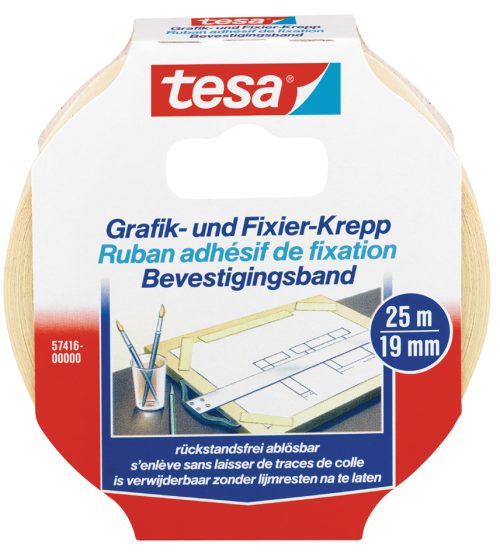 tesa Ruban adhésif de masquage, 19 mm x 25 m