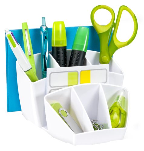 CEP Multipot à crayons GLOSS, 8 compartiments, blanc