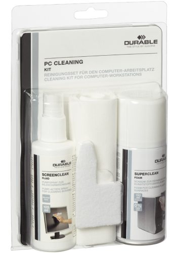 DURABLE Kit de nettoyage pour écran/surface PC CLEANING KIT