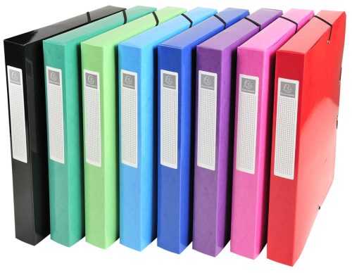 EXACOMPTA Boîte de classement Iderama, carton, A4, assorti