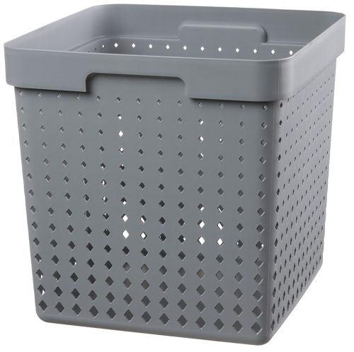 plast team Bac de rangement SEOUL BASKET XL, gris foncé