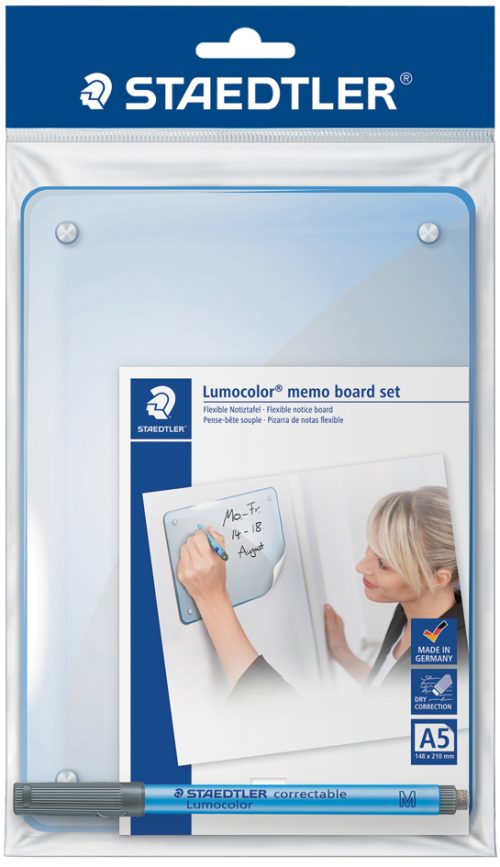 STAEDTLER Kit Memo Board Lumocolor, tableau de note: A5