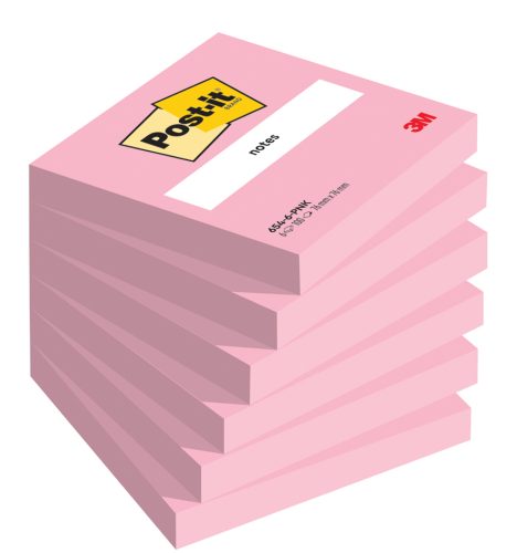 Post-it Bloc-note adhésif Notes, 76 x 76 mm, rose flamant