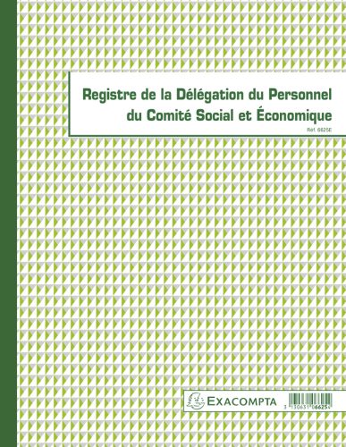 EXACOMPTA Piqûre 'Registre de la délégation du personnel CSE