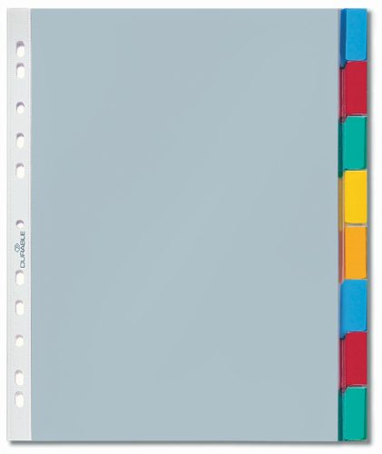 DURABLE Pochettes intercalaires, 5 touches, transparent, A4