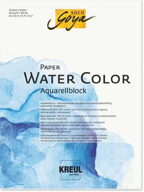 KREUL Bloc pour artistes SOLO Goya Paper Water Color