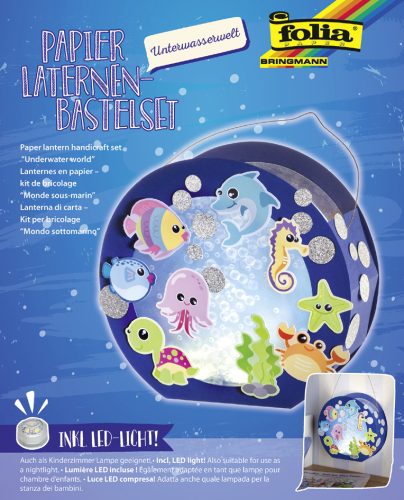 folia Kit de lanterne 'Monde sous-marin', bleu