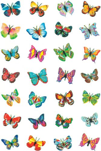 HERMA Sticker MAGIC 'Coeurs rouge et argent', Glittery