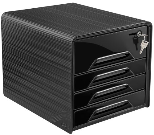 CEP Module de classement Smoove SECURE, 4 tiroirs, noir