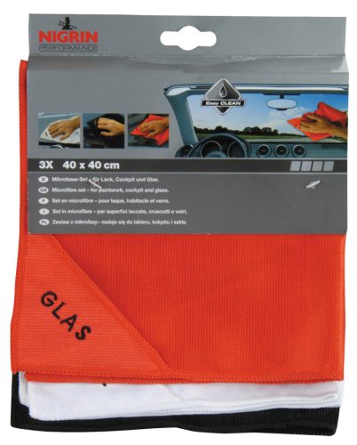 NIGRIN Performance Kit de chiffons microfibre