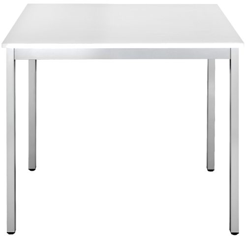 SODEMATUB Table réunion 147TGA,trapézoidale, gris clair/alu