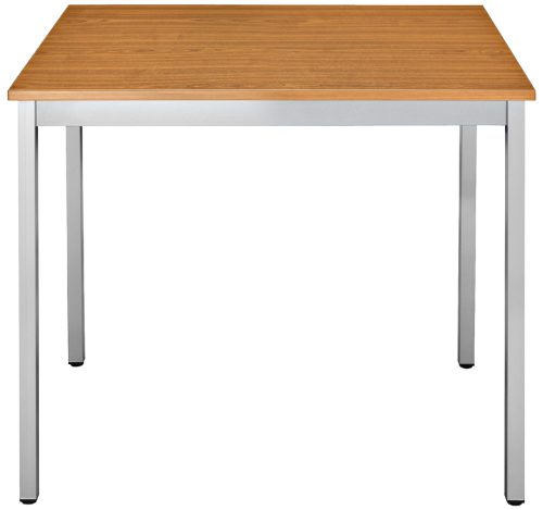 SODEMATUB Table réunion 126TMA, trapézoidale, merisier/alu