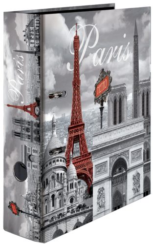 HERMA Classeur à levier à motifs 'Paris', A4, dos: 70 mm