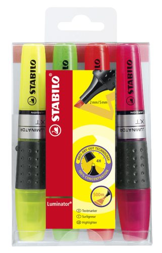 STABILO Surligneur LUMINATOR, étui en PET de 4