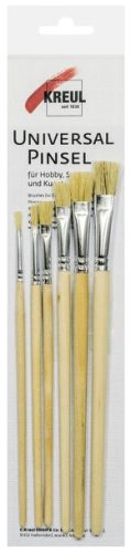 KREUL Set de pinceaux brosse Hobby Line 'Ecole + loisirs'
