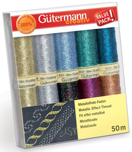 Gütermann Set de fils à coudre 'Effet métallisé W 331'