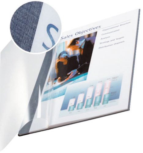 LEITZ Chemise pour reliure impressBind, A4, 10,5 mm, bleu