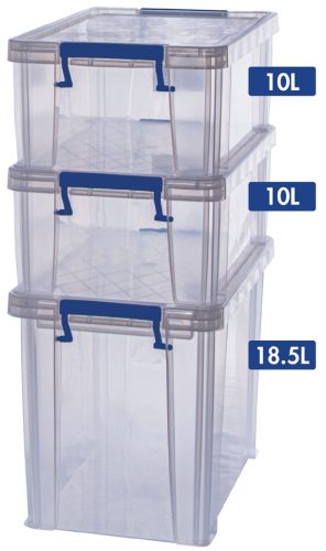 Fellowes Boîte de rangement ProStore Bonus Set 4, set de 3