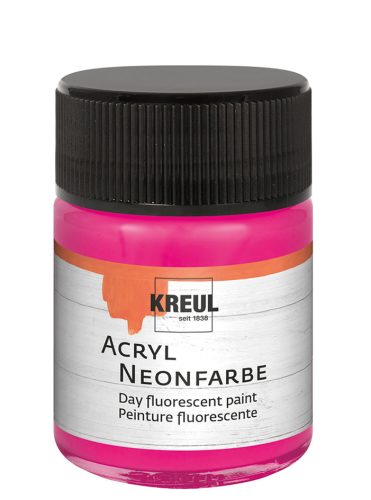 KREUL Peinture fluorescente dans un flacon,50 ml,orange fluo