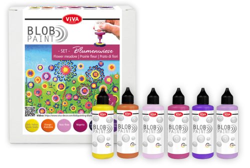 ViVA DECOR Set de peinture Blob Paint 'Prairie fleurie'