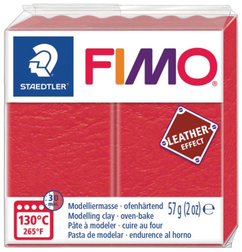 FIMO EFFECT LEATHER Pâte à modeler, 57 g, pastèque