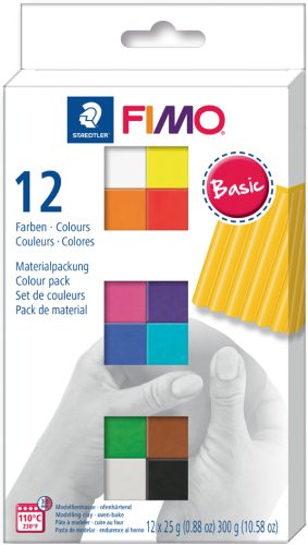 FIMO SOFT Kit de pâte à modeler 'Basic', kit de 12