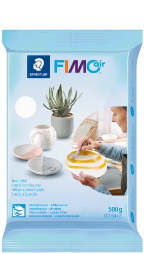 FIMO air Pâte à modeler, durcit à l'air, 1.000 g, blanc
