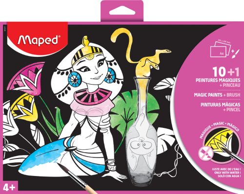 Maped Papier magique à colorier, A4, 10 feuilles + pinceau