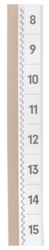 DURABLE Onglet autocollant TABFIX, 2 lignes, transparent
