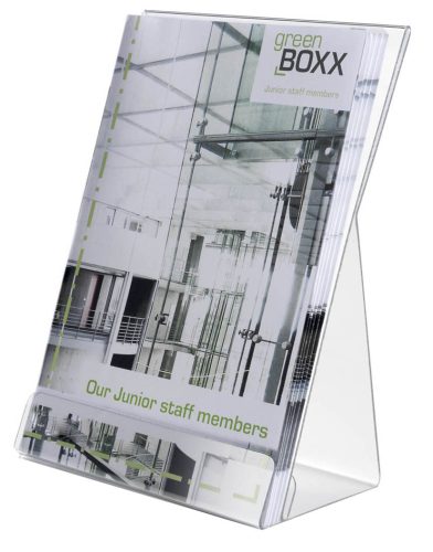 DURABLE Porte-brochures, A5, en polystyrène, transparent