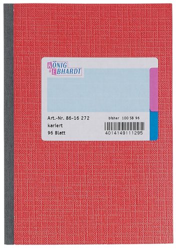 König & Ebhardt Brouillon, A6, 192 pages, quadrillé
