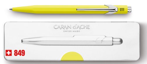 CARAN D'ACHE Stylo à bille 849 Fluo Line, jaune