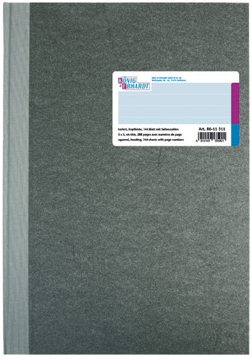 KÖNIG & EBHARDT livre de compte, format A4, quadrillé, 192