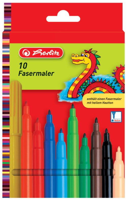 herlitz Feutre, étui en carton de 10