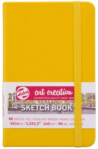 ROYAL TALENS Art Creation Carnet de croquis, 90x140 mm,jaune