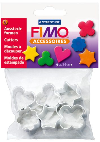 FIMO Moules à découper pour pâte à modeler, en métal, 6