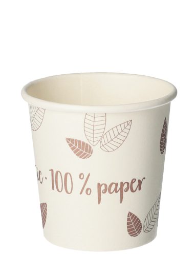 PAPSTAR Gobelet en carton 'pure' ZERO, 0,4 l, beige/marron