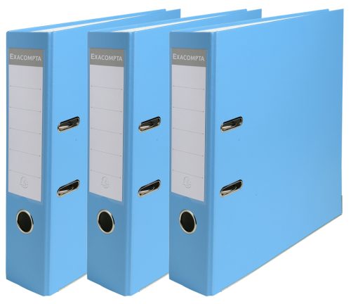 EXACOMPTA Classeur à levier Premium, A4, 80 mm, bleu clair