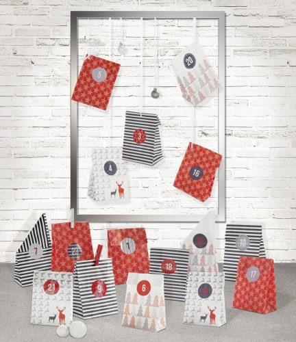 folia Calendrier de l'Avent 'STYLE', 24 sachets en papier
