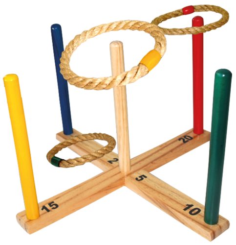 SCHILDKRÖT Jeu de lancer d'anneau 'Ring Toss', en bois