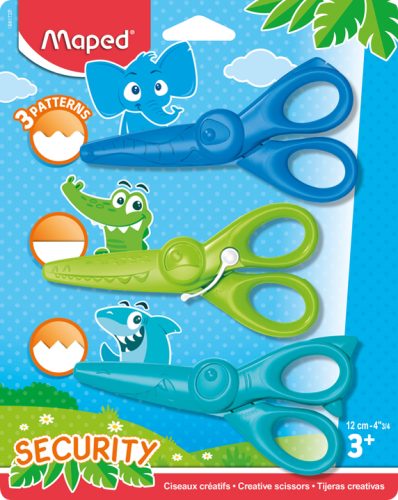 Maped Set de ciseaux cranteurs KIDICRAFT, set de 3, blister
