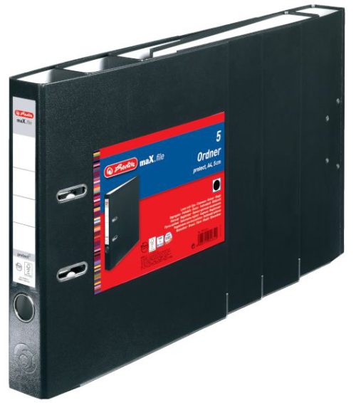 Herlitz Classeur maX.file protect, A4, 80 mm, noir