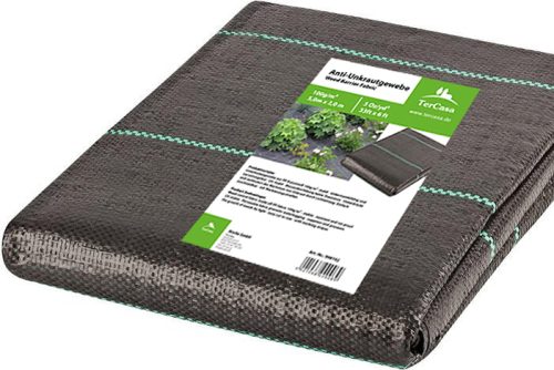 TerCasa Toile anti mauvaises herbes, 2 x 5 m, noir