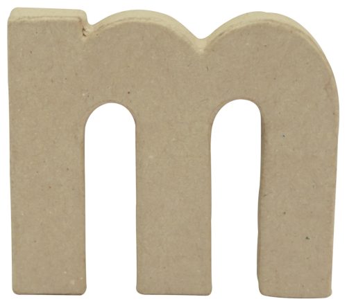 Décopatch Lettre 3D 'n', papier mâché, 85 x 85 mm