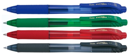 Pentel Stylo roller à encre gel EnerGel-X BL107, bleu nuit