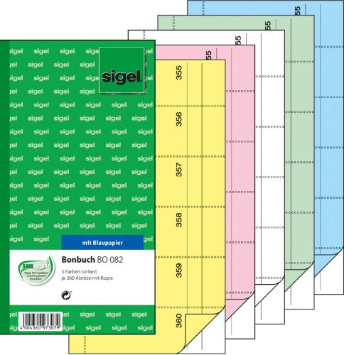 sigel Bloc de bons 'Carnet de bons', 105 x 200 mm, jaune