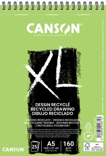 CANSON Bloc à croquis et études 'XL DESSIN RECYCLE', A3